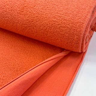 Fleece TEDDY DOUBLE SIDED tangerine