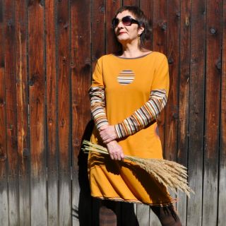 Sweat fabric PREMIUM dark camel