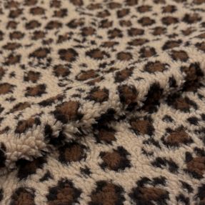 Coat fabric TEDDY Panthera light sand