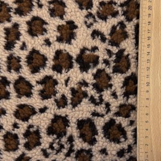 Coat fabric TEDDY Panthera light sand