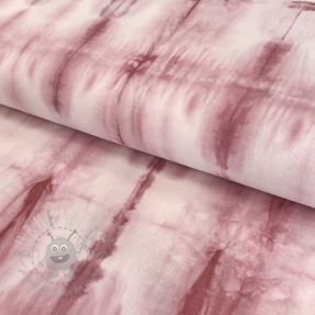 Cotton fabric HAND TIE DYE dark old pink