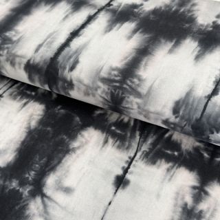 Cotton fabric HAND TIE DYE black