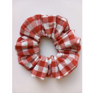 Cotton fabric Check terra