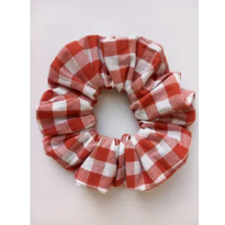 Cotton fabric Check terra