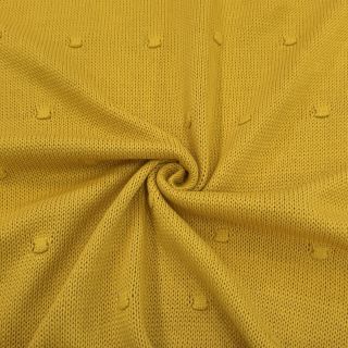 Knit fabrics BIG KNIT DOT ochre