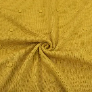 Knit fabrics BIG KNIT DOT ochre