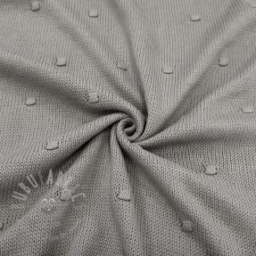 Knit fabrics BIG KNIT DOT grey