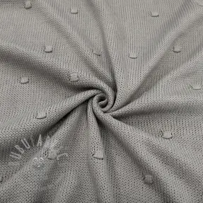 Knit fabrics BIG KNIT DOT grey