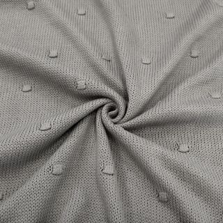 Knit fabrics BIG KNIT DOT grey