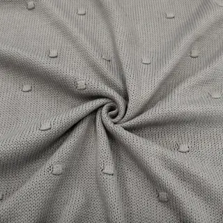 Knit fabrics BIG KNIT DOT grey