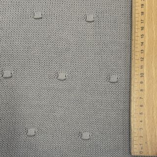 Knit fabrics BIG KNIT DOT grey