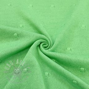 Knit fabrics BIG KNIT DOT grass green