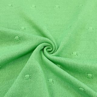 Knit fabrics BIG KNIT DOT grass green