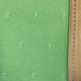Knit fabrics BIG KNIT DOT grass green