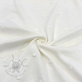 Knit fabrics BIG KNIT DOT off white