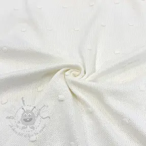 Knit fabrics BIG KNIT DOT off white