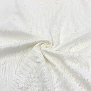 Knit fabrics BIG KNIT DOT off white