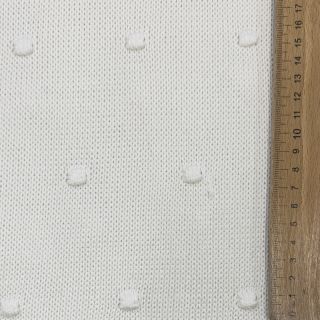 Knit fabrics BIG KNIT DOT off white