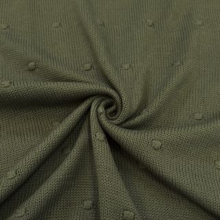 Knit fabrics BIG KNIT DOT camo green