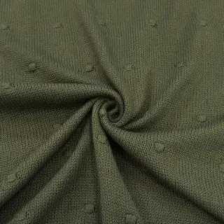 Knit fabrics BIG KNIT DOT camo green