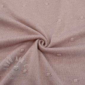 Knit fabrics BIG KNIT DOT old pink