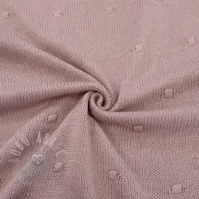 Knit fabrics BIG KNIT DOT old pink