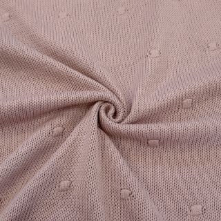Knit fabrics BIG KNIT DOT old pink