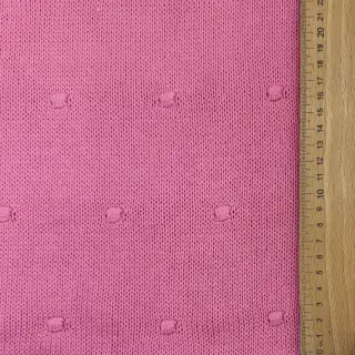Knit fabrics BIG KNIT DOT pink