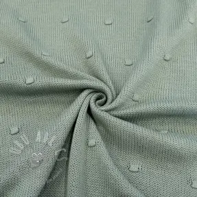 Knit fabrics BIG KNIT DOT old green