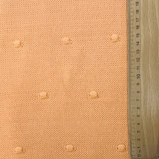 Knit fabrics BIG KNIT DOT peach