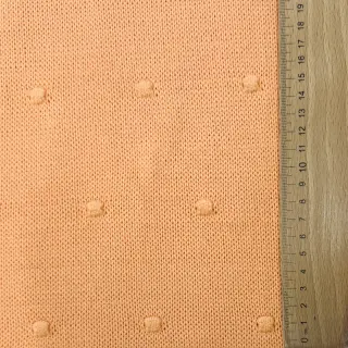 Knit fabrics BIG KNIT DOT peach