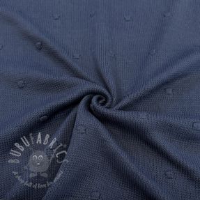 Knit fabrics BIG KNIT DOT navy