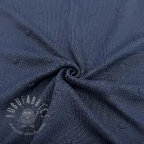 Knit fabrics BIG KNIT DOT navy
