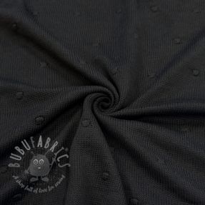 Knit fabrics BIG KNIT DOT black