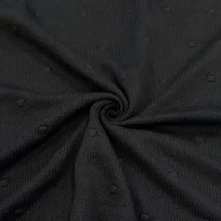 Knit fabrics BIG KNIT DOT black
