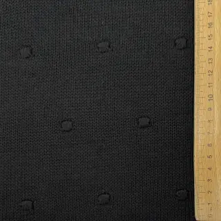 Knit fabrics BIG KNIT DOT black