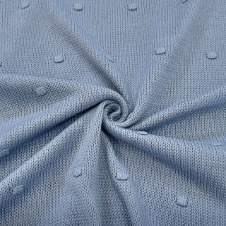 Knit fabrics BIG KNIT DOT blue