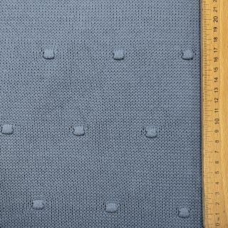 Knit fabrics BIG KNIT DOT blue