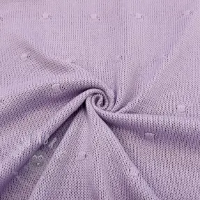 Knit fabrics BIG KNIT DOT violet