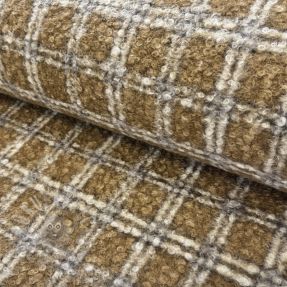 Coat fabric Bouclé Squares design A