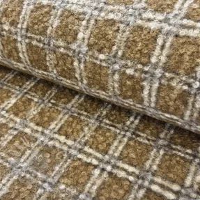Coat fabric Bouclé Squares design A