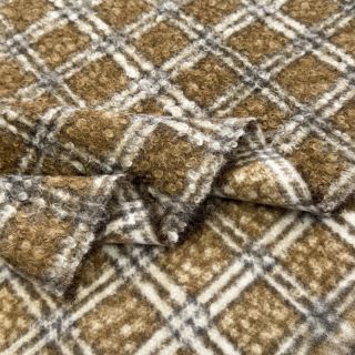 Coat fabric Bouclé Squares design A