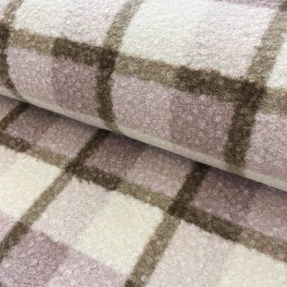 Coat fabric Bouclé Squares design C