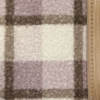 Coat fabric Bouclé Squares design C