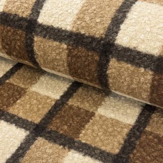 Coat fabric Bouclé Squares design E
