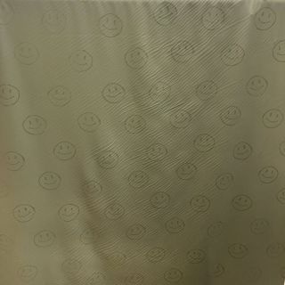 Raincoat fabric Happy faces army green 2nd class