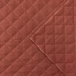 Double gauze/muslin QUILT rouge