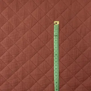 Double gauze/muslin QUILT rouge