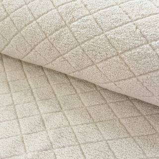 Coat fabric TEDDY Diamond beige