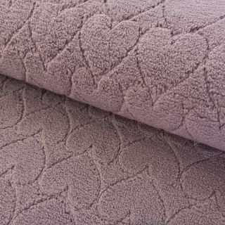 Coat fabric TEDDY Hearts in hearts mauve
